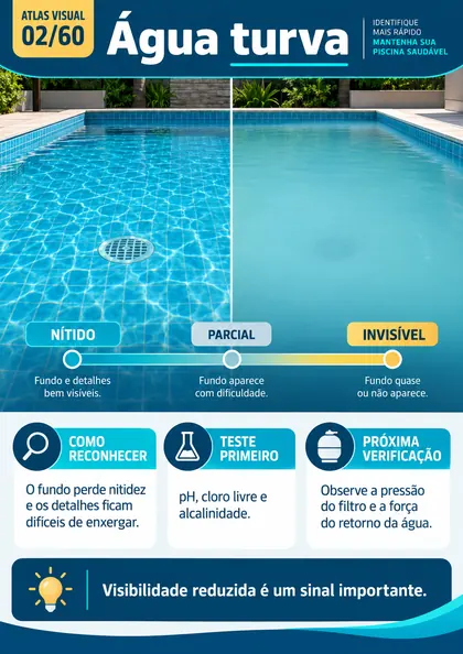 Comparação de cores da água